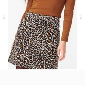 Nwt Jcrew Leopard Print Women's Skirt